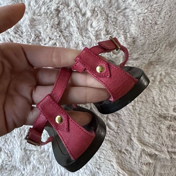 DVF Diane Von Furstenberg Sequin Embellished Ankle Strap Sandals Pink Purple 5.5 - Picture 9 of 14